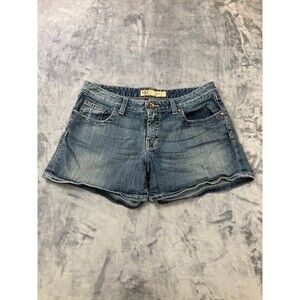 BKE Kate 31 Denim Shorts Womens Thick Stitch Stretchy Distressed BK10129